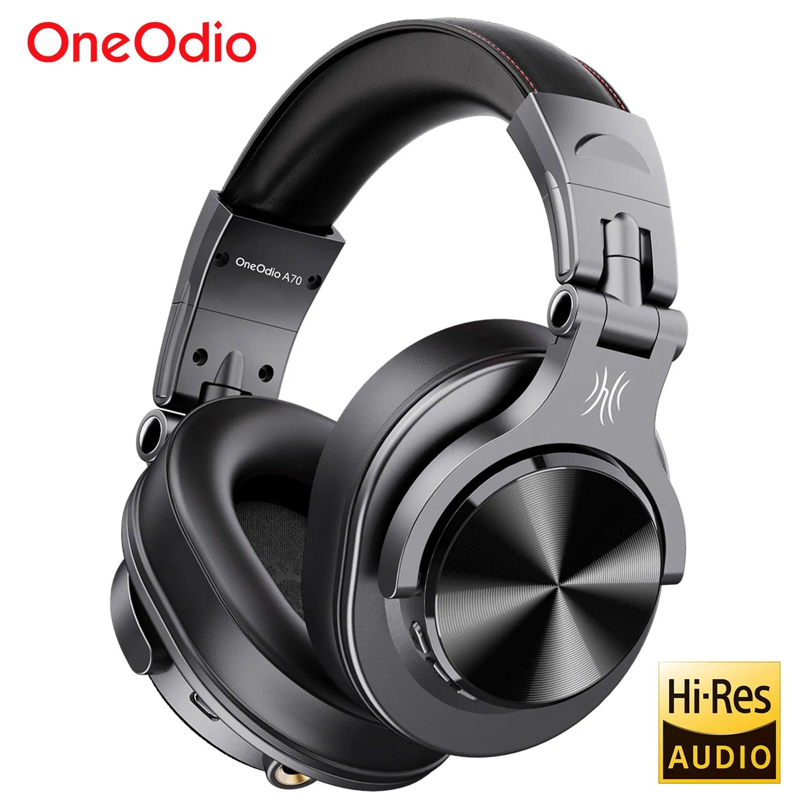 Oneodio Fusion A70 Wireless Bluetooth Headphones - Ultimate Hi-Res Audio Experience for DJs and Studio Monitoring  ourlum.com   