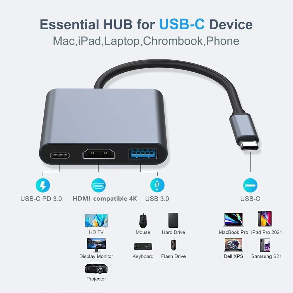 Ultimate USB-C Hub: 4K HDMI MacBook Pro Docking Station  ourlum.com   