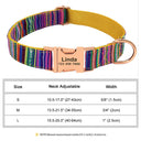 Large Dog Collar: Personalized Cute Print Nylon Pet Collar for Small, Medium, Large Dogs  ourlum.com 032 yellow S 