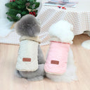 Winter Fur Collar Small Dog Cat Jacket - Windproof Cotton Coat  ourlum.com   