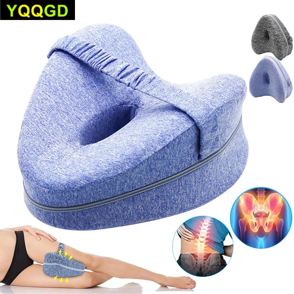 Memory Foam Leg Pillow for Sciatica Relief and Joint Support - Orthopedic Comfort for Better Sleep