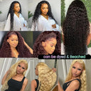 Brazilian Deep Wave HD Lace Front Wig for Natural Look