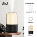 Portable Aroma Diffuser: Relaxation Set with Night Light & USB Humidifier  ourlum.com A Black 120ml  