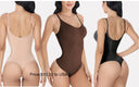 GUUDIA Seamless Tummy Control Bodysuit with Open Crotch for Effortless Shaping