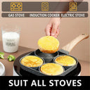 Nonstick 4-Cup Egg and Pancake Frying Pan for Induction