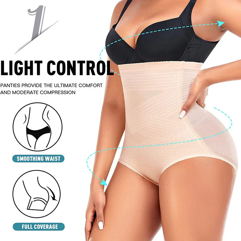 High Waist Tummy Control Shapewear Panties - Butt Lifter & Comfort Fit