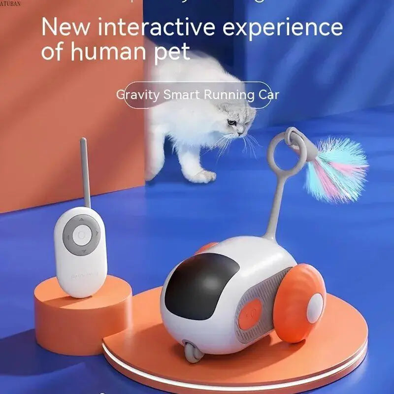 Wireless Gravity Sports Car Remote Control Electric Cat Toy by ATUBAN - Interactive Fun for Cats  ourlum.com   