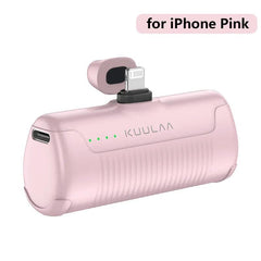 KUULAA Compact Mini Power Bank: Fast Charging Portable Charger for iPhone & Android Devices