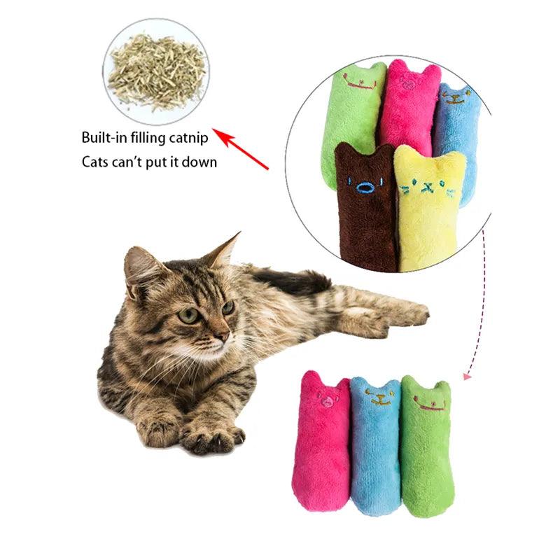 Catnip Molar Cat Toy with Mint Kitten Claws: Interactive Plush Fun Chew Toy  ourlum.com   