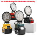 Super Bright 18V Waterproof LED Work Light 180° Rotation