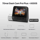 70mai Pro Plus A500S: Advanced GPS Dash Cam for Ultimate Safety  ourlum.com Front Cam A500S CHINA Without Card