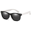 YouthFlex Polarized Sunglasses for Kids-Flexible Silicone Frame-UV400 Protection-Fashionable Shades-Eyewear for Boys and Girls  ourlum.com black white  