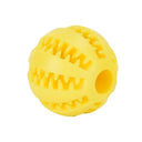 Rubber Dog Ball Dental Chew Toy Eco-Friendly Snack Dispenser