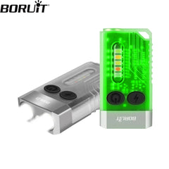 BORUiT V10 EDC Keychain Flashlight: Versatile Mini Torch with UV Light