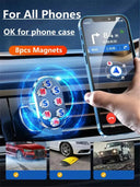 Secure Magnet Car Phone Holder: Universal Mount iPhone Samsung   ourlum.com   