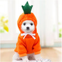 Cute Fruit Dog Clothes for Small Dogs Warm Hoodies Fleece