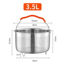 Stainless Steel Steamer Basket for Rice and Vegetables Cooking