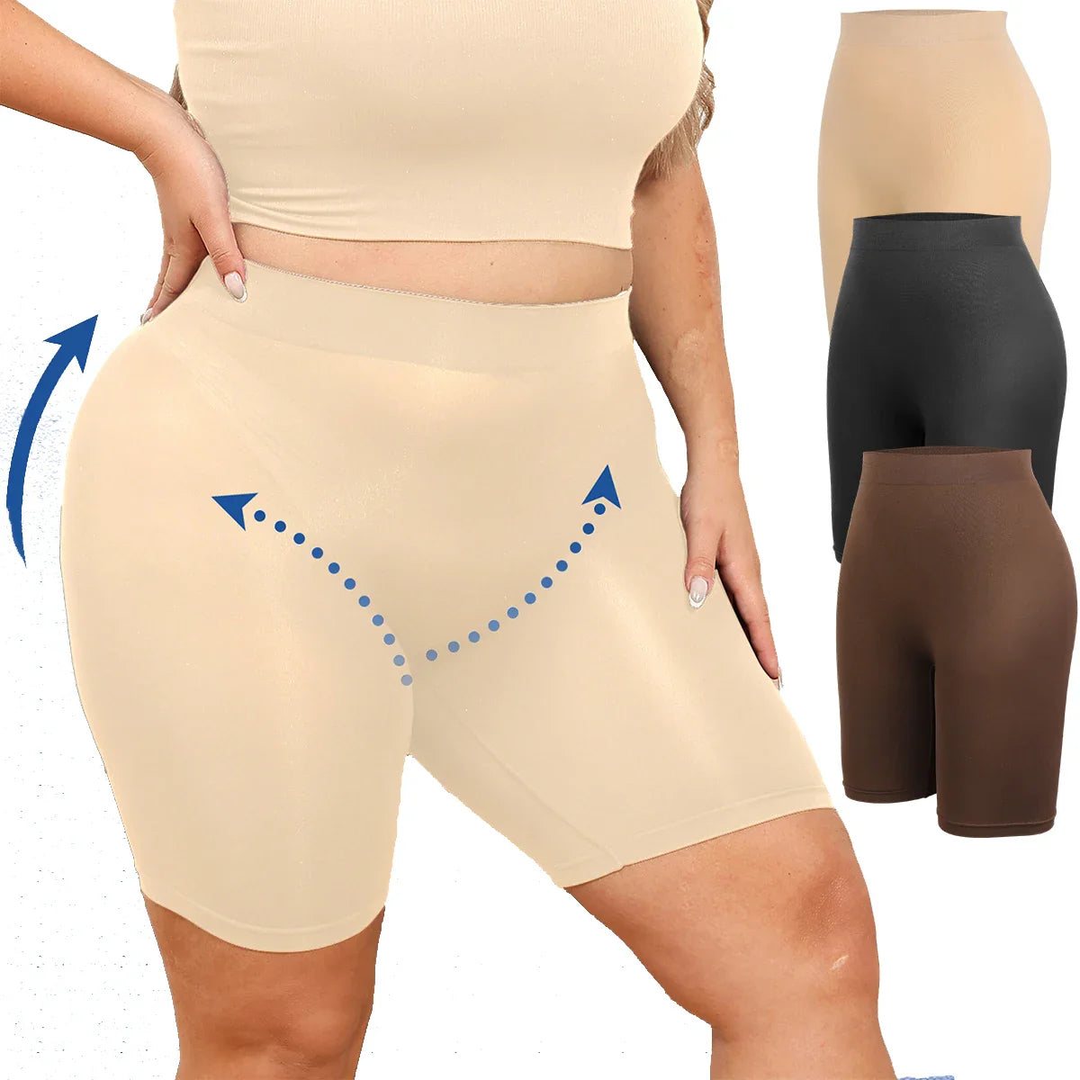 Plus Size High Waisted Shapewear for Tummy Control & Slimming, XL-4XL