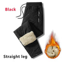 Winter Plush Fleece Men's Thermal Sweatpants Cold Weather Comfort