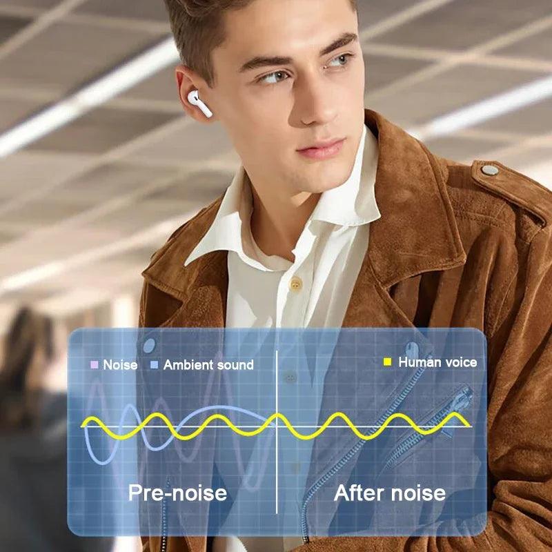 Lenovo Wireless Bluetooth Earbuds with Active Noise-Cancellation and Waterproof Design  ourlum.com   