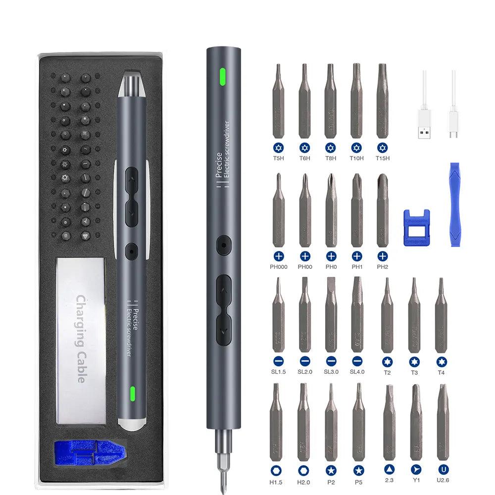 28/62 in 1 Electric Screwdriver Set Precision Power Tool Kit Rechargeable Wireless Mini Small Bits for Xiaomi Mobile Cell Repair  ourlum.com   