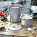 Portable Stainless Steel Camping Rice Cooker for Outdoor Cooking