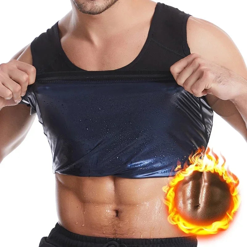 Men's Neoprene Sauna Vest - Slimming Waist Trainer & Body Shaper for Optimal Performance