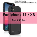 Xilecaly Battery Case For iPhone 15 Pro Max 13 14 Pro 12 Mini Power Bank Charging Charger Cover for iPhone XS Max XR 6s 7 8 Plus  ourlum.com Black For 11 XR CN 