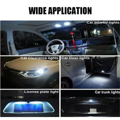 T10 W5W LED Car Light Bulb White 6000K License Plate Lamp 12V