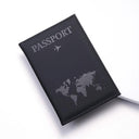 Vintage RFID Passport Holder Stylish PU Leather Wallet