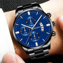 Sophisticated Stainless Steel Watch Set for Stylish Men