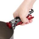 Lightweight Aluminum Anti-Scald Pot Gripper for Outdoor Cooking