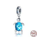 Heart Shaped Sterling Silver Charm Bead - Zircon Adorned Pandora Bracelet Pendant  ourlum.com CMS1558  