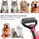 Professional Pet Deshedding Brush for Dogs and Cats: Reduce Shedding, Prevent Tangles, and Promote Blood Circulation  ourlum.com   