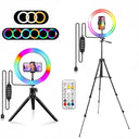 Ultimate Portable RGB Ring Light Kit for Smartphone Photography