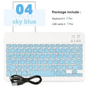 Wireless Bluetooth Keyboard: Ultra-Slim Design for iPad iPhone Tablet  ourlum.com sky blue-no mouse  