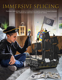 Flying Dutchman Pirate Ship Building Blocks Educational Gift