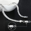 Sterling Silver Chain Bracelet Elegant Party Wedding Gift