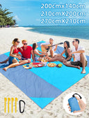 Portable Waterproof Beach Blanket and Camping Mat 2x2.1m