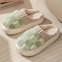 Cozy Plaid Cotton Slippers for Men & Women Warm Stylish