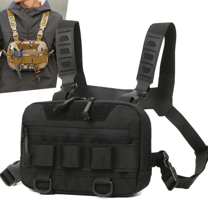 Waterproof Tactical Fishing Chest Bag for Outdoor Adventures and Camping