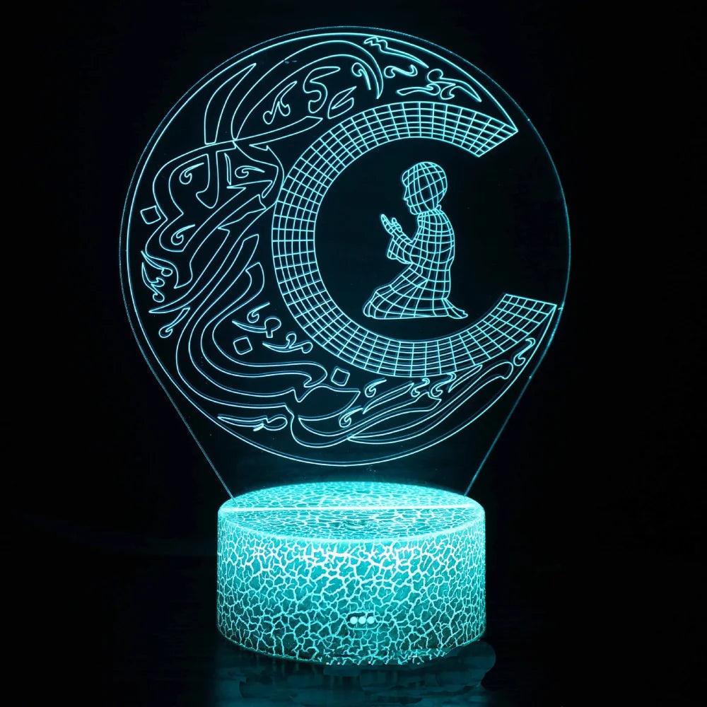 Led Night Light Kids Decorative Lights Battery USB Desk Table Lamp 16 Colors with Remote Decoration Ramadan Gift for Friend  ourlum.com   