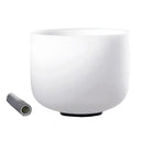 432hz/440hz Frosted Quartz Crystal Singing Bowl Yoga Meditation Spiritual Mindfulness Sound Bowls Chakras Musical Instruments