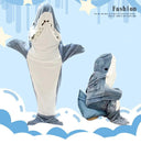 Cartoon Shark Blanket Hoodie Women Kigurumi Playsuit Cozy