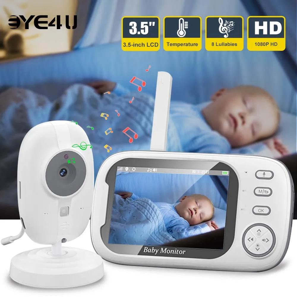 3.5" Baby Monitor with Two-Way Audio: Night Vision Camera & Long Battery Life  ourlum.com   