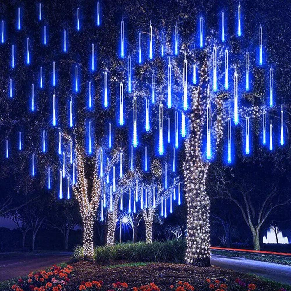 LED Meteor Shower Raindrop Fairy String Lights - Colorful Lighting Option  ourlum.com   