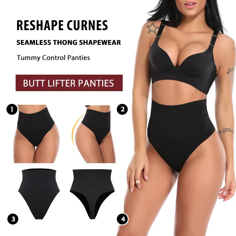 3XL High Waist Thong - Tummy Control & Butt Lifter for Ultimate Comfort & Confidence