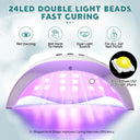 72W UV Nail Lamp Professional 24 LEDs Nail Dryer with Timer