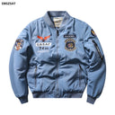 Bomber Jacket Ma1 Air Force Pilot Men Thick Fleece Coat