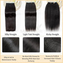 Yaki Straight Tape In Extensions Remy Human Hair 20 Pcs